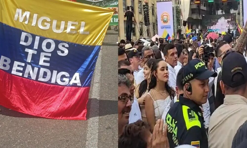 Santandeanos Pidieron por la Salud de Miguel Uribe