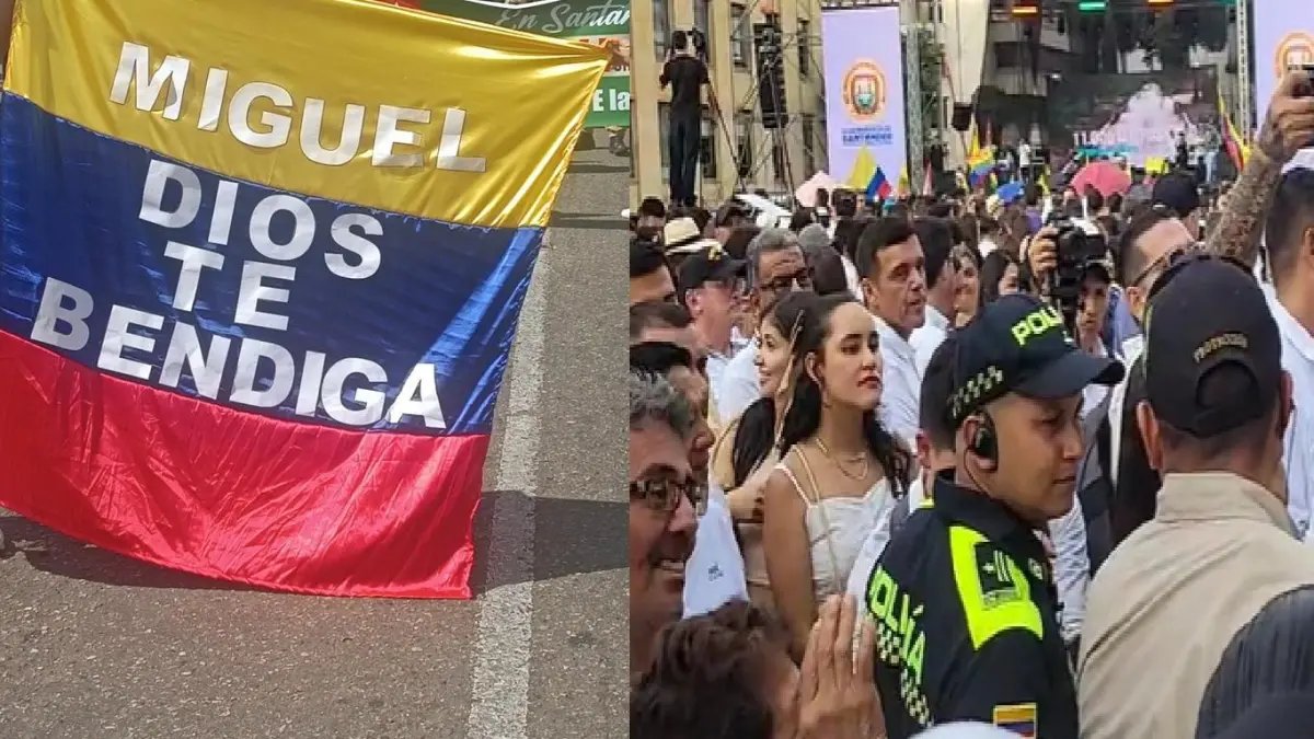 Santandeanos Pidieron por la Salud de Miguel Uribe