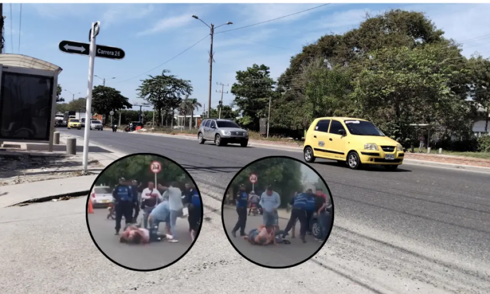 Escándalo por Agresión de Agente de Tránsito de Soledad A Familia en la Calle 30