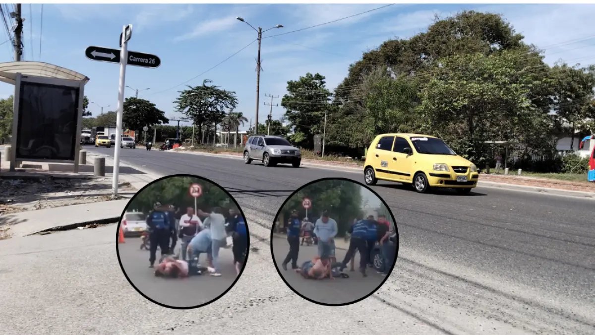 Escándalo por Agresión de Agente de Tránsito de Soledad A Familia en la Calle 30