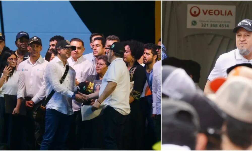 Así Fue La Aparición de Cabecillas Miembros de la Mesa de Paz de Itagüí en Evento del Presidente Petro A Medellín