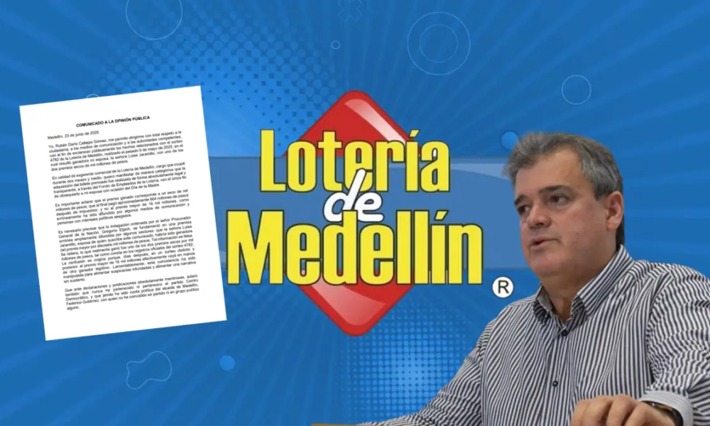 Se pronunció exsubgerente de la lotería de medellín indagado por polémico Premio Millonario Ganado por Su Esposa
