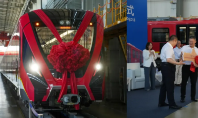 Este es el Primer Tren del Metro de Bogotá que Entregaron en China y Llega en Septiembre