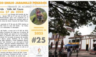 Dos Firmantes de Paz, Asesinados en 24 Horas en El Valle: ¿Qué Hay Detrás de Estos Crémenes en el Sur de la Región?