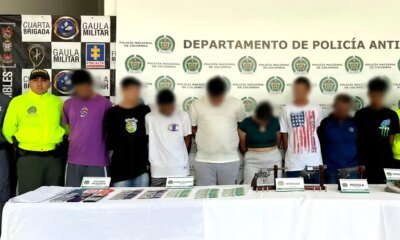 Desmantelaron una estructura Vinculada A 'La Terraza' Señalada de Cometer 38 Homicidios en el Surote de Antioquia