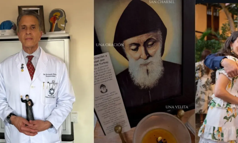 Fernando Hakim Encomienda RECUPERACIÓN DE MIGUEL URIBA TURBAY A SAN CHÁRBEL TRAS PARTE Médico con signos de mejoría