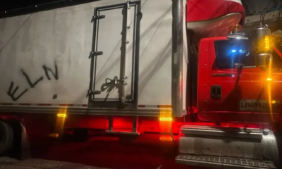 REABREN EL PASO EN LA VIA A BUENAVENTURA, Tras Cilindro e Incineraciód de Caban de Tres Tractomulas por El Eln