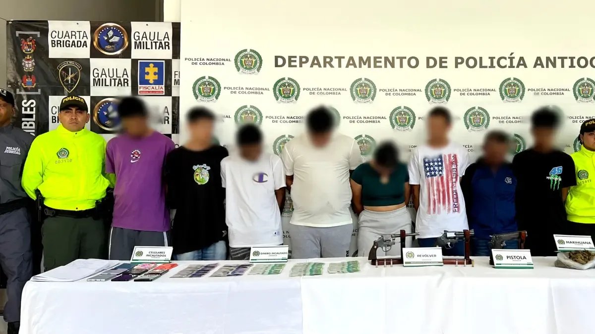 Desmantelaron una estructura Vinculada A 'La Terraza' Señalada de Cometer 38 Homicidios en el Surote de Antioquia