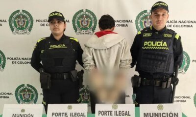 Aprehendido con ARMA de FUEGO Y MUNICIÓN