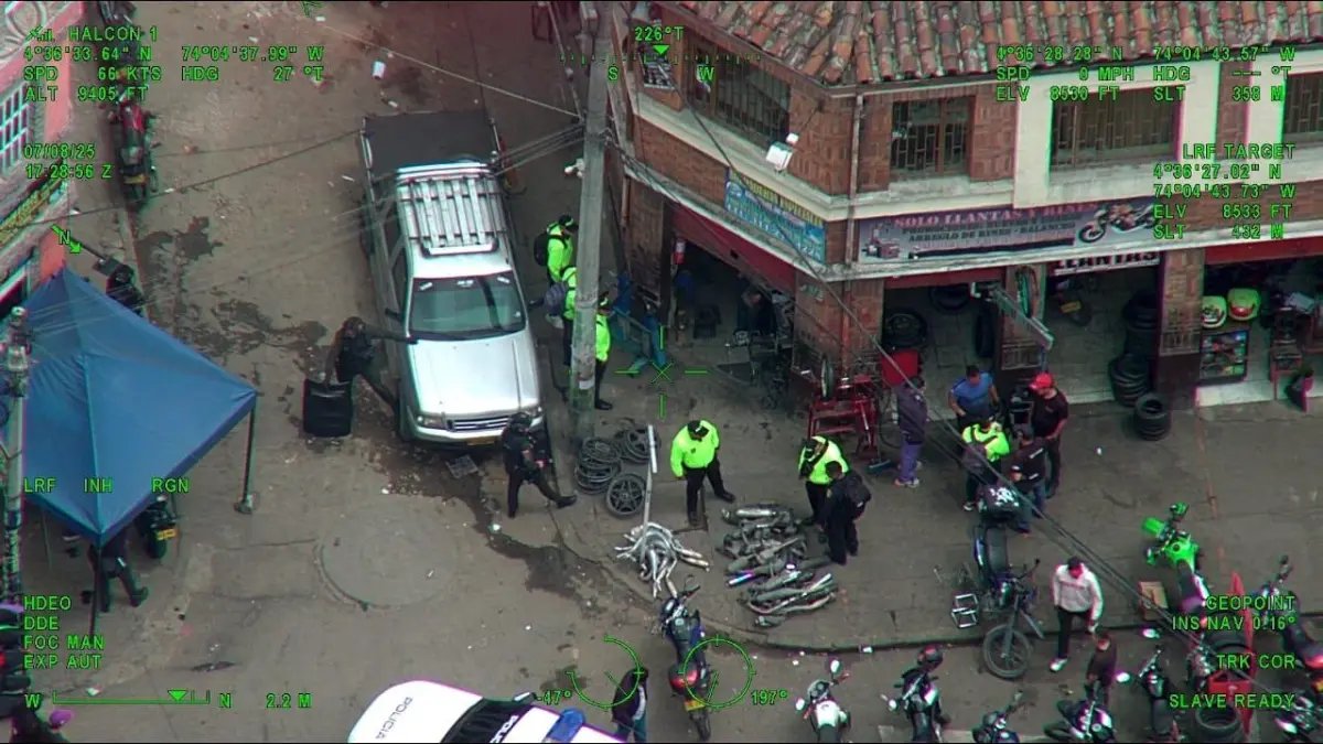 Megaoperativo en el Centro de Bogotá dejó Capturas E Incautaciones de Armas, Municiones y Estupefacientes