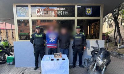 Capturados dos presuntos Asaltantes de Escoltas de Empresa de Valores en Rafael Uribe u