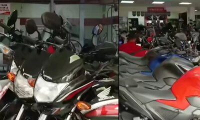 Las Pistas del Homo de Más de 30 Motos Sacadas de Una Bodega