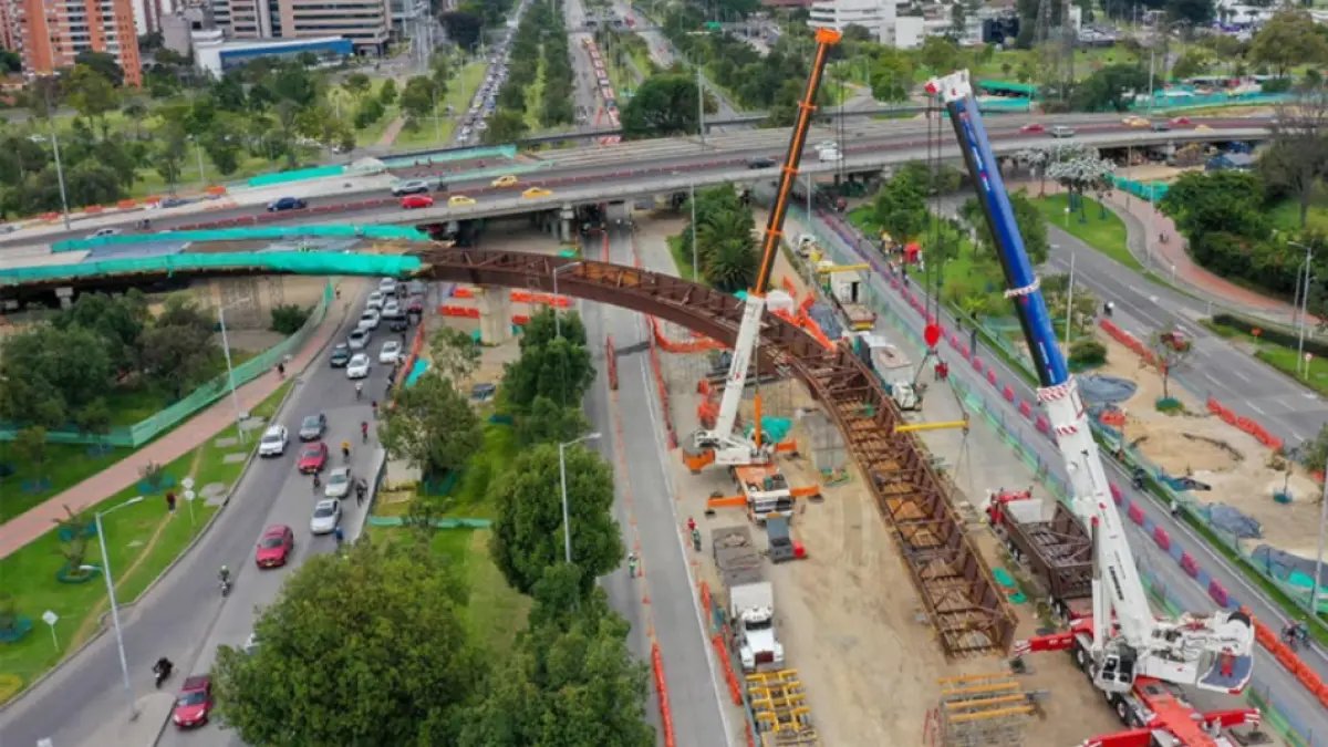 Puente de la Avenida 68 Con Calle 26, en Bogotá, Alcanza 96 % de Avance y Será Entregado en Los Próximos Meses