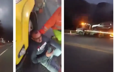 Así Director de Tractomula, Que se Quedó Sin Frenos, Evitó Tragedia Con Maniobra Clave en Vía Al Llano, Sector Los Cuatro Carriles