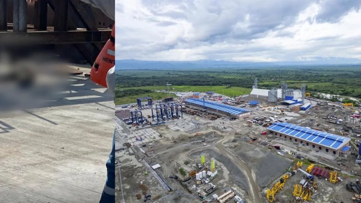 Trabajadores de Puerto Antioquia Murierón Tras un accidente en la obra