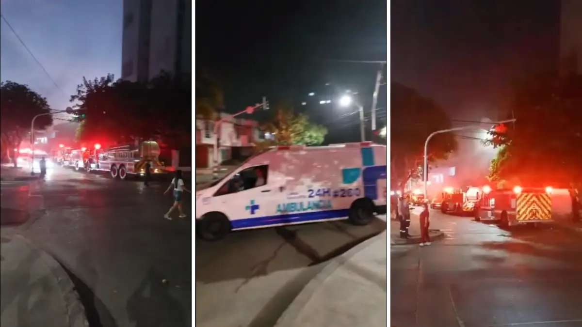 Drama, Humo y Heroímo en Madrugada Trágica en Barranquilla