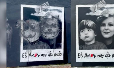 Mural en Señal de apoyo A Miguel Uribe en Suba Fue Vandalizado; heno rechazo e indignación entre Ciudadanos: 'Qué Falta de Respeto'