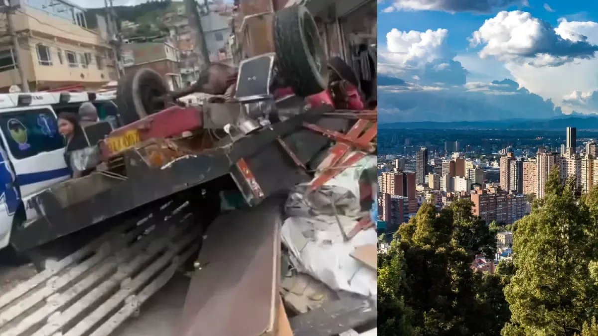 Camión sin frenos Se Volcó en la localidad de San Cristóbal Sur