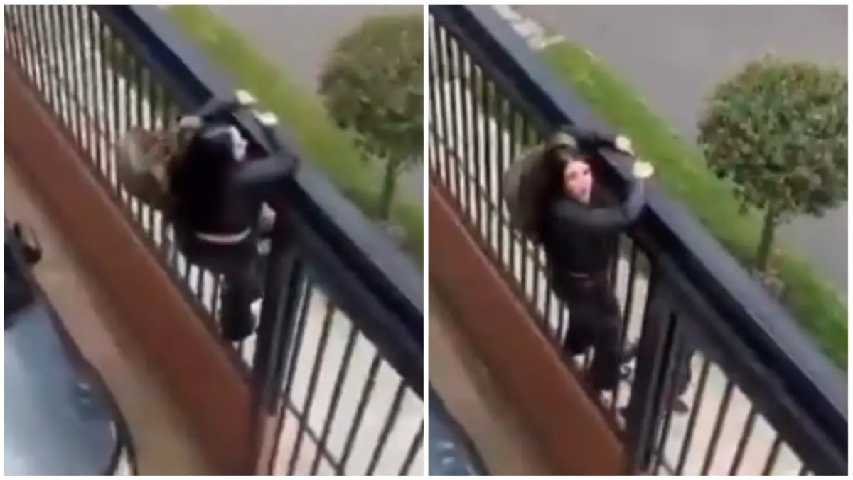 Pareja entró a robar a un edificio en bogotá, quedó atrrapada cuando intentaba escapar y amenazó a los residentes