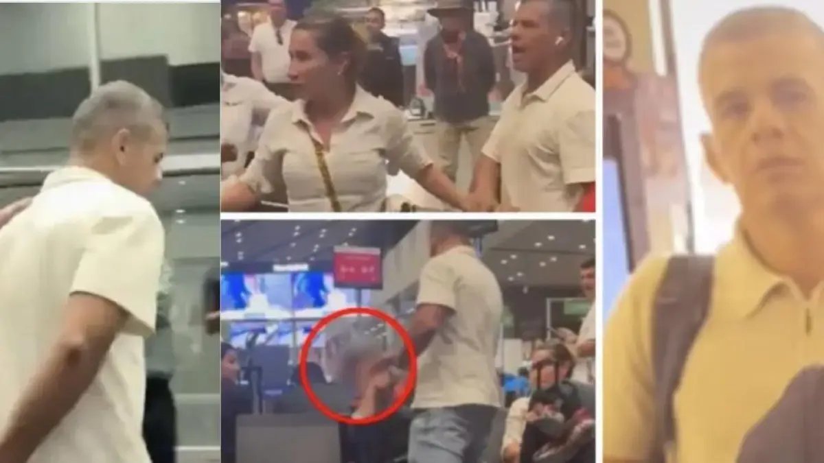 SE Conoce Nuevo Video de Héctor Fabio Santacruz Marulanda Cuando Fue detenido Tras Golpear A Pasajera en Aeropuerto el Dorado