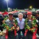 Padre e hijo, Fueron Los Campeones del Concurso Nacional de Tractomulas en Reversa que Convocó A los 154 Del País en Samacá de los 154 Mejores 'Muleros' en Samacá, Boyacá