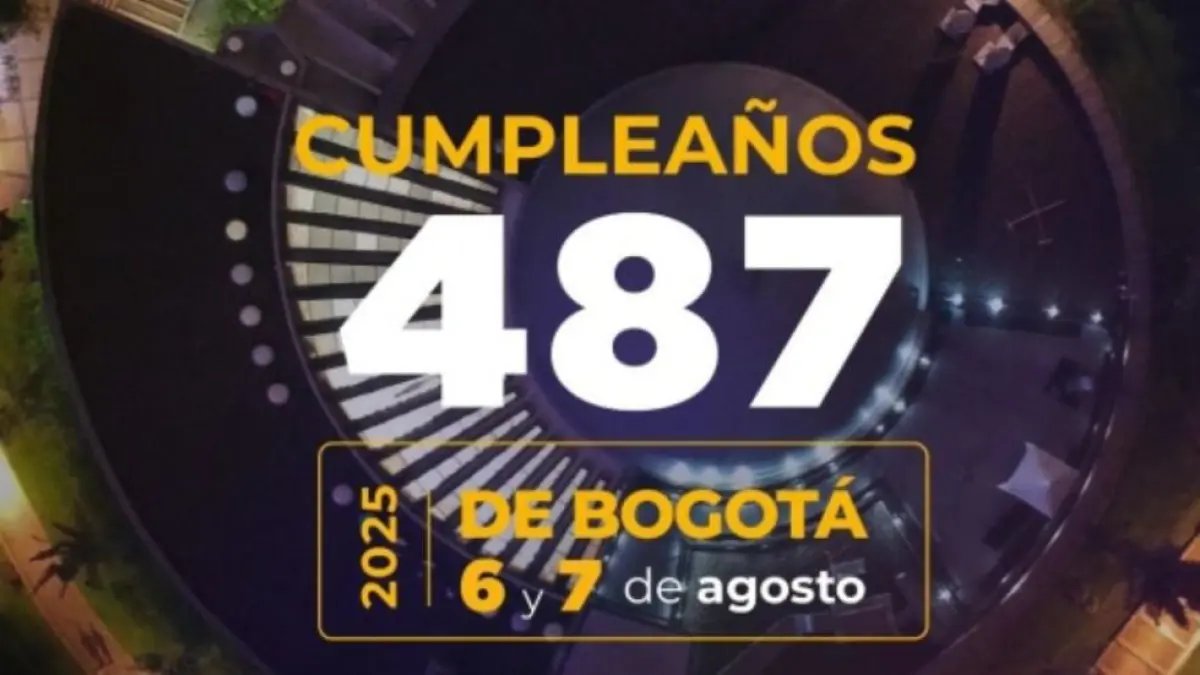 Esta es la Agenda Cultural, Deportiva y Gastronómica para el Cumpeados 487 de Bogotá ESTE 6 DE AGOSTO