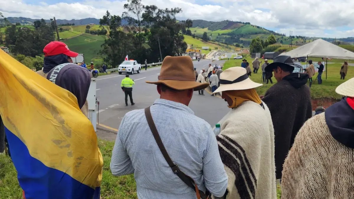 Paro de mineros y campesinos en boyacá Hoy 6 de agosto
