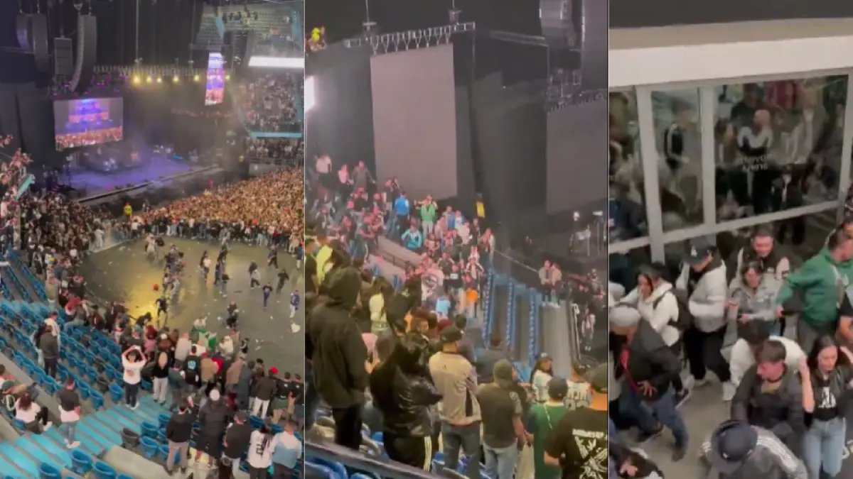 Videos MUestran El Caos y Las Múltiples Peleas y Agresiones que Ocurrieron en la Batalla Campal del Movistar Arena