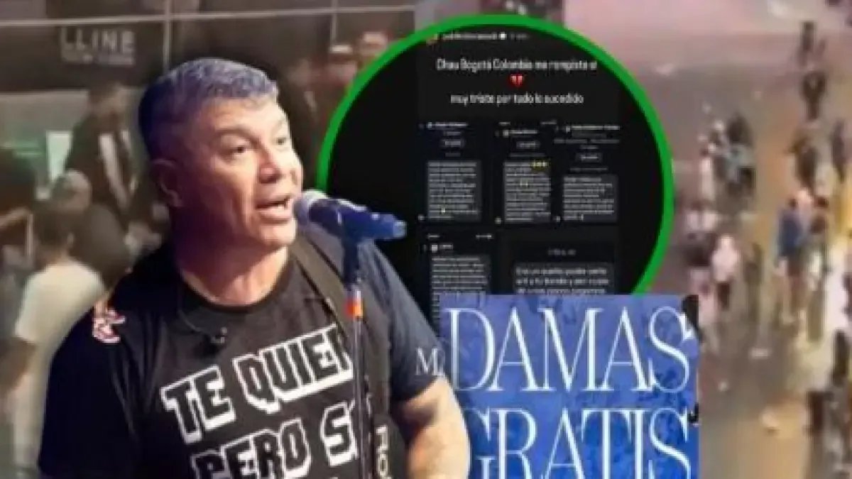 Pablo Lescano, Líder de Damas Gatis, Repudió Los desmanes en el Movistar Arena de Bogotá que Dejaron Un Muerto: 'Me Rompiste el Corazón'