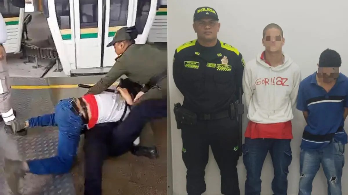 Dos Hombres Agredieron A Un Policía Tras no Respetar La Fila del Metro