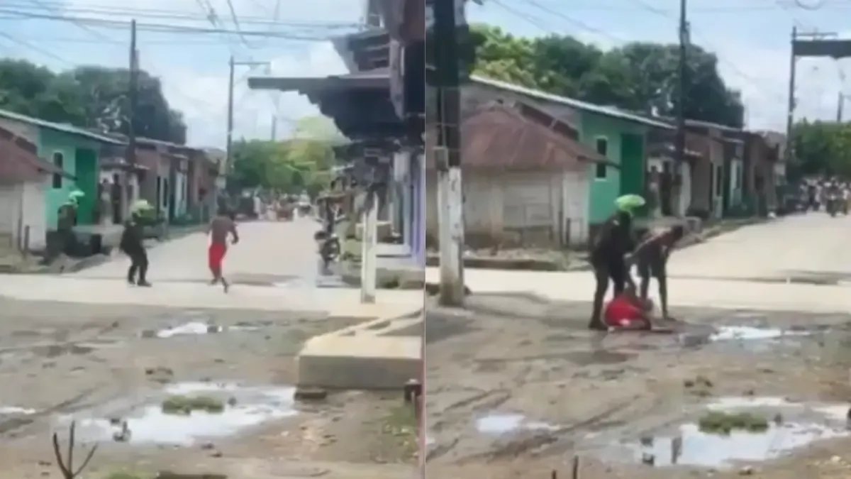 Policía abatió a un hombre que amenazó a varías personajes con un machete en nechí (antioquia); El uniformado disparó en defensa propia