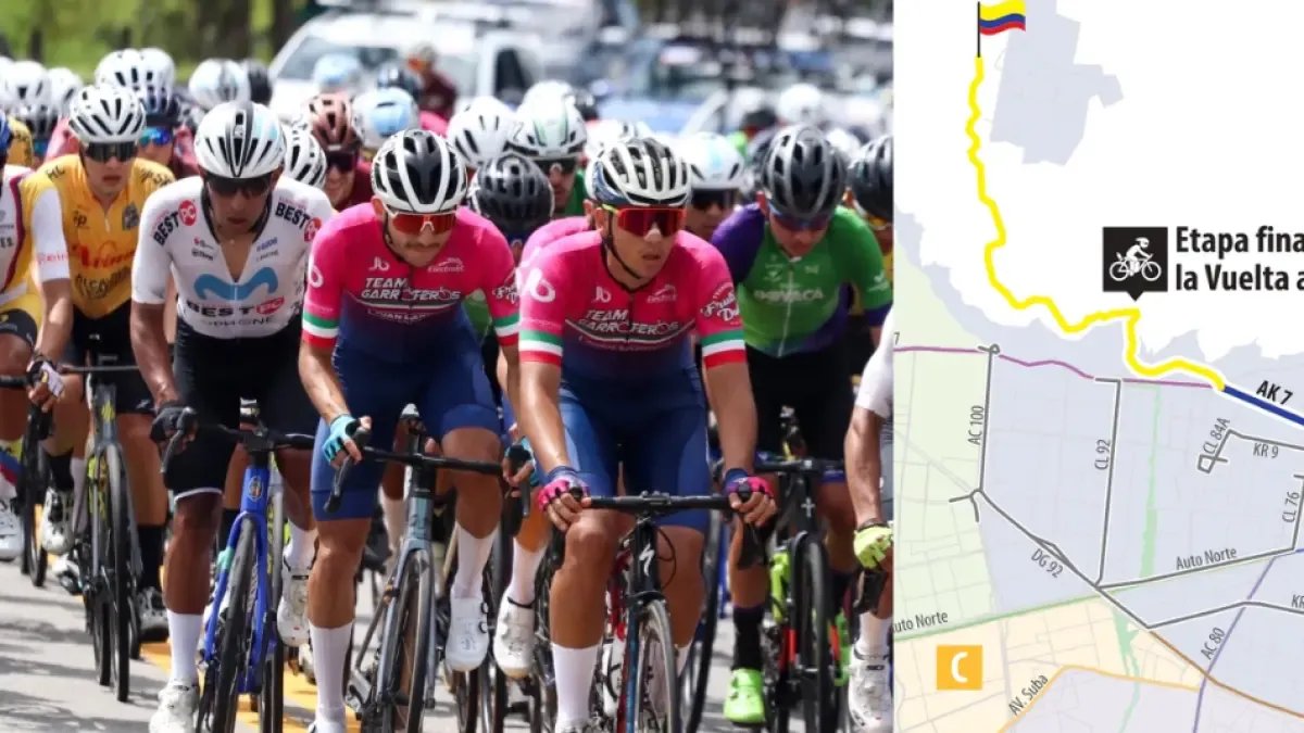 Cambios en rutas por la la etapa final de la vuelta a colombia en bogotá