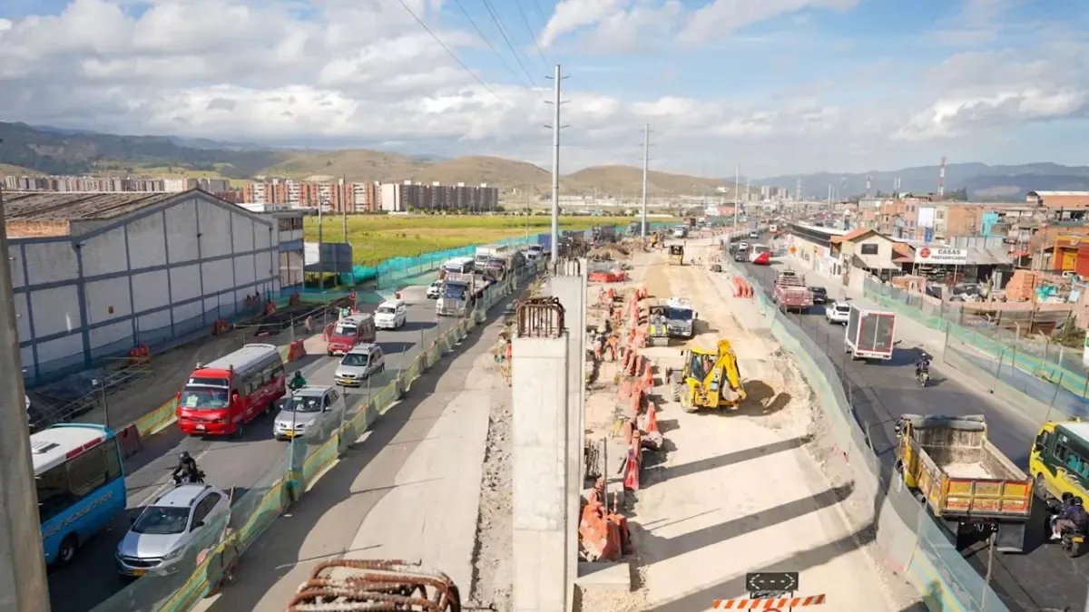 La Autopista Sur en Soacha tenderrá Solo dos Carriles en Lugar de Tres Durante Casi un Año Debido a la Fase Final de Obras de Transmilenio