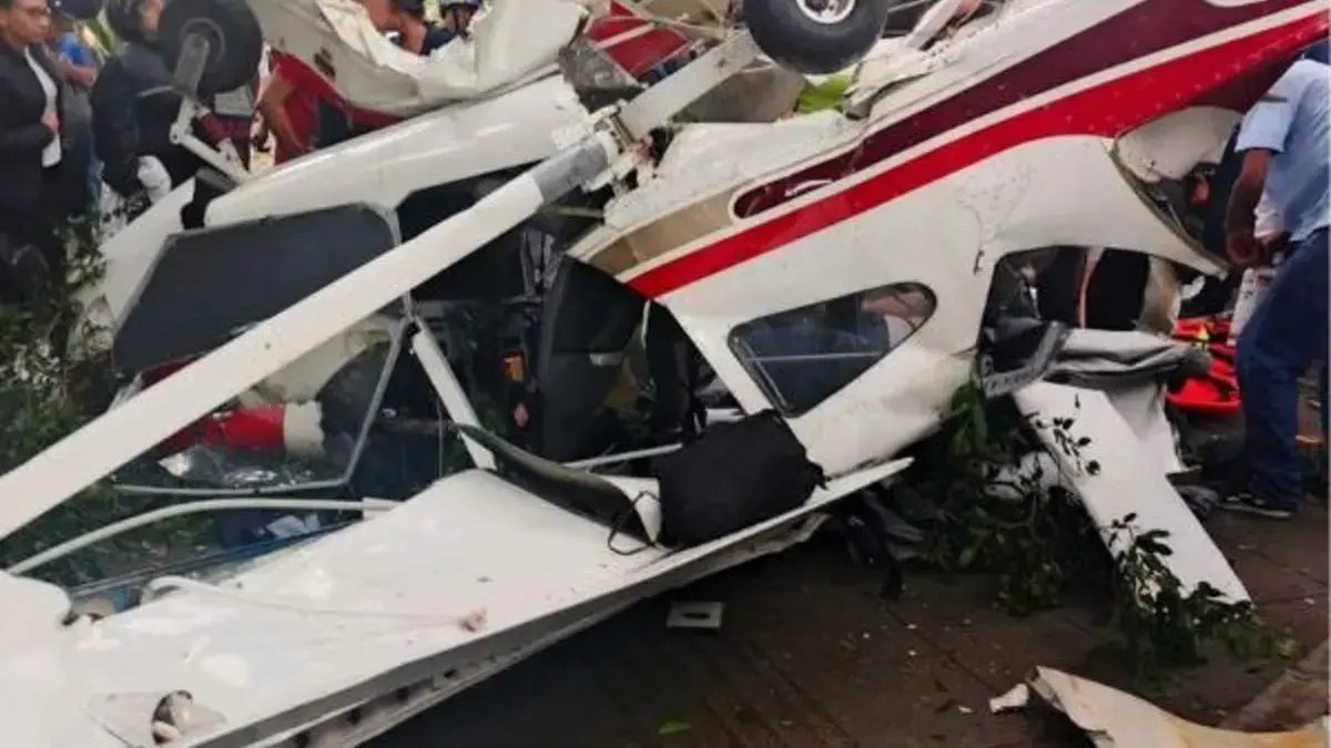 Accidente de avioneta en medellín