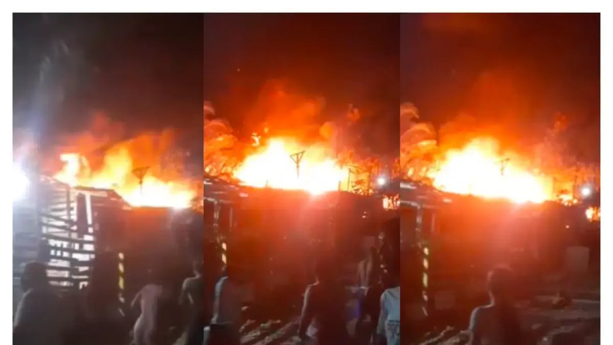 Voraz Incendio en 'Cuchilla de Villate' Consumió Rápidamete al Menos 10 Viviendas: SE reaviva alerta por emergencia eléctricas