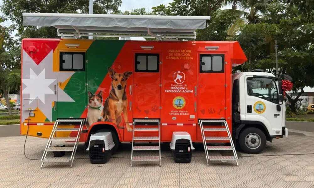 Cartagena Inauguró Su Primer Hospital Veterinario Móvil y Un Escuadrón Antimaltrato para Fortalecer La Protecció Animal