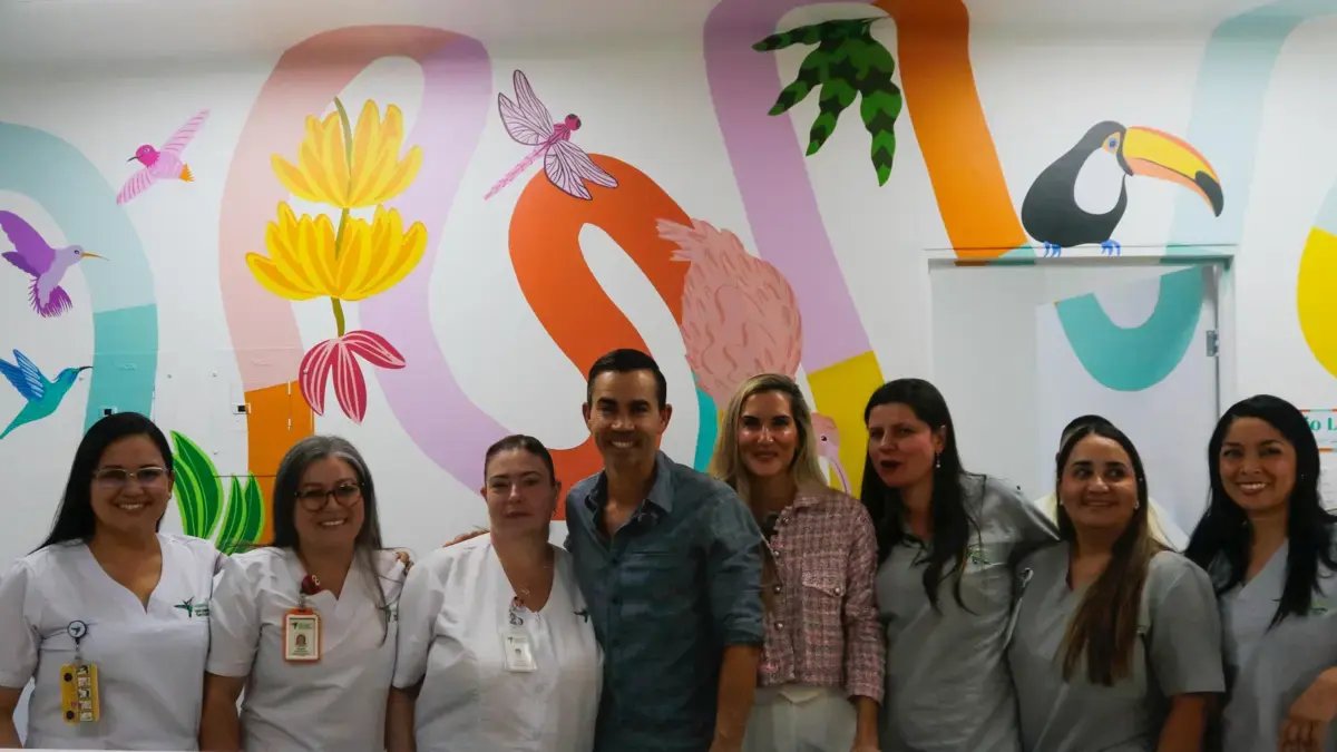 El Hospital San Vicente presente SU Renovado Servicio de Quimioterapia Infantil Gracias A Millonaria Donación del Golfista Camilo Villegas y Su Esposa