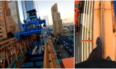 Hombres Practican Parkour en Las Vías del Metro en Bogotá: 'Misión Cumplida'