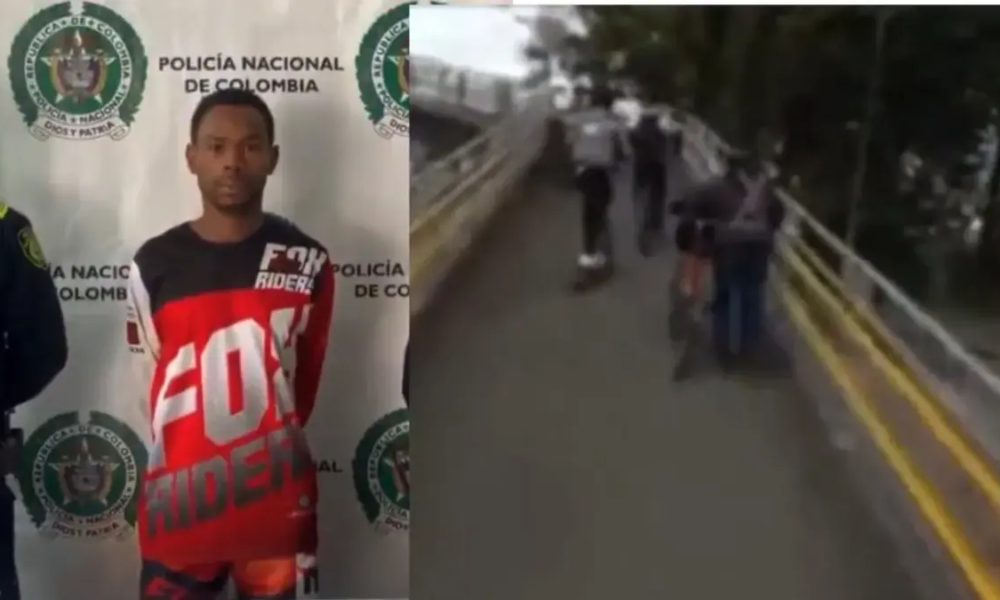 Cayó OTRO DE LOS SEñalados Ladrones que atacó A Joven en Puente Peatonal de la Calle 80 en Bogotá y Cuyo Video se Volvió viral en Marzo de 2024
