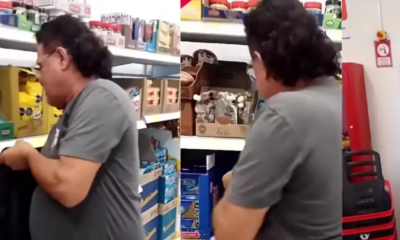 Trabajadores Atrapan un ladrón con mercancía de más de $ 300.000 y lo enfrentan