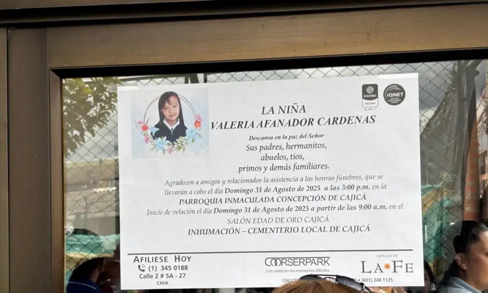 Así Se Vive El Homenaje en Memoria de Valeria Afanador en Cajicá, Tras la Entrega del Cuerpo A Su Familia