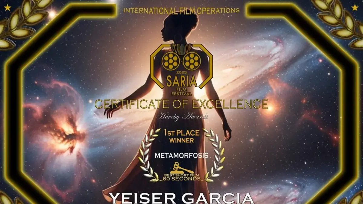 Yeiser García Gana El Saria Film Festival Con 'Metamorfosis'