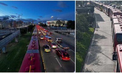 Videos de Fotos de la Fuerte Congestión en Servicio de Transmilenio en Bogotá; Afectaciones de heno en la nqs y otras troncales