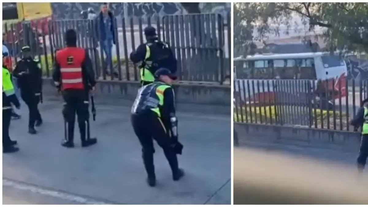 Guarda de Seguridad Fue Agredido por un hombre que intentaba colarse en una estación de transmilenio en soacha