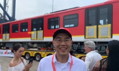 Los Consejos que dio el Embajador de China A Los Colombianos Durante el Arboo A Cartagena del Primer Tren para El Metro de Bogutá