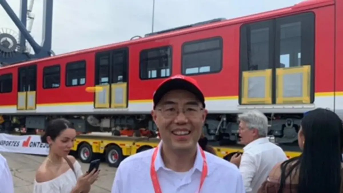 Los Consejos que dio el Embajador de China A Los Colombianos Durante el Arboo A Cartagena del Primer Tren para El Metro de Bogutá