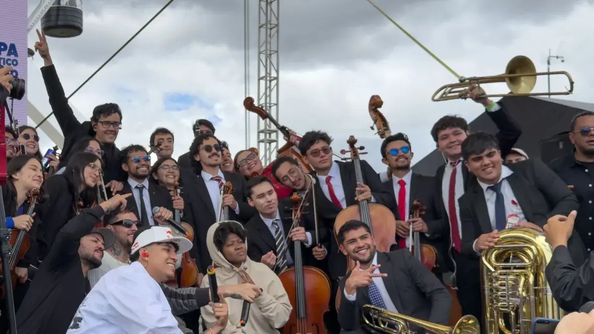 Bogotá vibró con el Primer freestyle finarmónnico en salitre