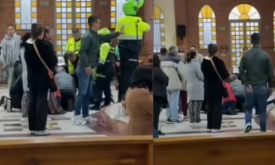 Hombre Armado entró a una parroquia en bogotá y causa Pánico Entre Los Feligres: Fue detenido