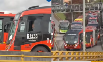 Bus de Transmilenio Varado en Calle 80 Genera Caos en la Movilidad de Bogotá Este Martes 9 de Septiembre; reportan retrasos en operaciones