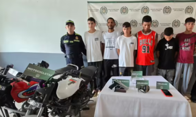 Cae Célula Criminal Al Servicio del 'Gordo Jhan' en Sabanalarga: Seis Capturados Con Armas, Granada y Panfletos Extorsivos